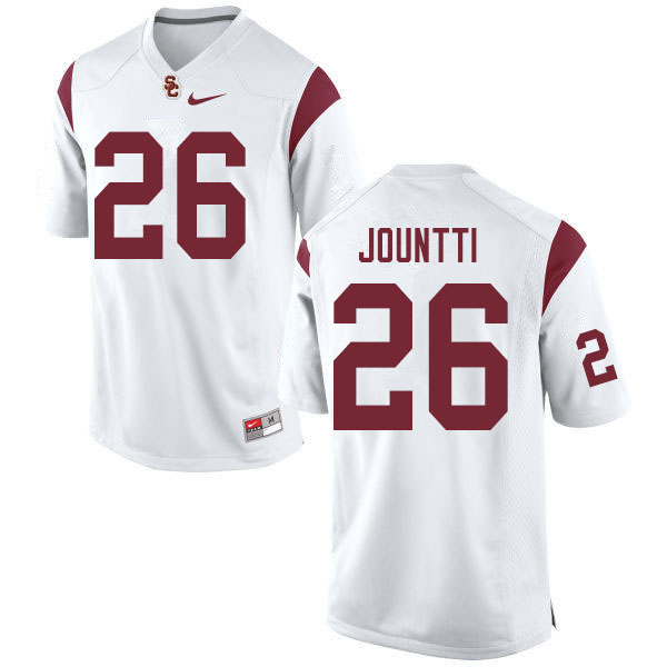 Men #26 Quincy Jountti USC Trojans College Football Jerseys Sale-White